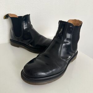 Dr. Martens 2976 Chelsea Boots Leather Slip On Mid Calf Black Women's EU 38 US 7